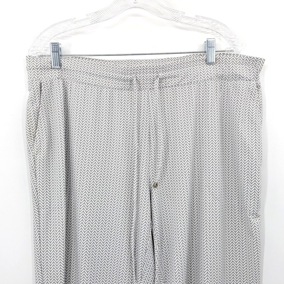 Fairway & Greene Gray Herringbone Stretch Lounge Pants Golf Athleisure Size L - Picture 6 of 8
